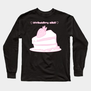 Kawaii Strawberry Cake Long Sleeve T-Shirt